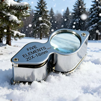 Loupe de bijoutier pliable portable en acier 18mm/12mm, outil essentiel pour le travail de bijouterie dans l'industrie