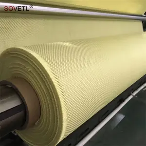 1000D 200gsm 240gsm Aramid 400gsm 1414 Kevlars Woven Fabric Flame Retardant Fabric Cut Resistant Aramid Fabric