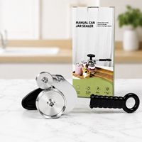 Machine manuelle de scellage de boîtes en acier inoxydable pour thé au lait / aliments en conserve / boissons | # Équipement de scellage en gros 202 (55 mm)