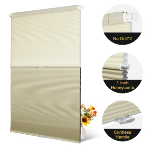 Hiện đại <span class=keywords><strong>Pop</strong></span> phong cách ngày đêm di động rèm không có công cụ Top dưới tổ ong Shades UV bảo vệ được xây dựng trong cài đặt cho văn phòng - Product Image 3