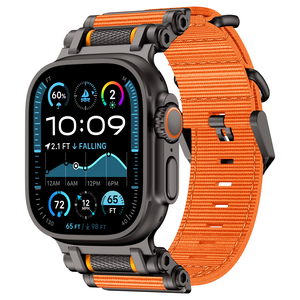 Cinturino traspirante in <span class=keywords><strong>nylon</strong></span> Eraysun con fibbia in metallo per <span class=keywords><strong>Apple</strong></span> <span class=keywords><strong>Watch</strong></span>, cinturino per smartwatch - Product Image 3