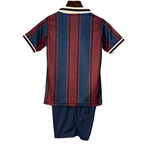 Seragam sepak bola pemuda oranye kualitas tinggi set Jersey latihan pria dengan nama tim kosong termasuk celana pendek dan atasan - Product Image 2