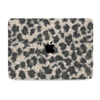 2024 mignon léopard fourrure cuir housse pour ordinateur portable pour MacBook M4 Pro 14 "A3112 A3185 A3401