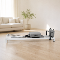 Nouvelle Conception 2026 – Machine de Pilates Reformer Multifonctionnelle Réglable en Alliage d'Aluminium Blanc pour Équipement de Studio à Domicile