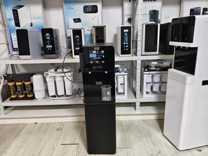 Purificateur d'eau par osmose inverse à chargement par le bas, distributeur d'eau chaude/froide intelligent et écologique en plastique pour usage domestique et hôtelier, avec 2 robinets pour l'eau potable - Product Image 3