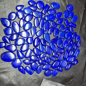 Cabochon en Lapis lazuli naturel de qualité supérieure Cabochon de pierres précieuses en vrac pour la fabrication de bijoux en Inde - Product Image 3