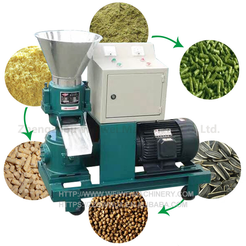 Weiwei PELLET làm thức ăn gia cầm Thức ăn viên Mill granulator gia cầm thức ăn chế biến máy để bán pelletizer máy