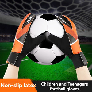 Dernier modèle de <span class=keywords><strong>gants</strong></span> de <span class=keywords><strong>gardien</strong></span> de but de football pour juniors et enfants, protection des paumes, antidérapants, <span class=keywords><strong>gants</strong></span> de football épaissis pour l'extérieur - Product Image 1