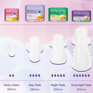 Top Sheeet Non-woen 0.8D Super Soft Fast Dry Servilletas sanitarias femeninas Almohadillas Mujeres para la marca <span class=keywords><strong>MBeauty</strong></span> - Product Image 2