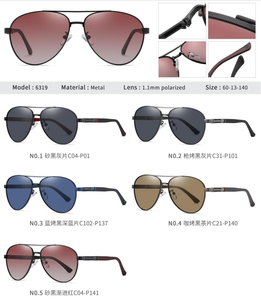 Kubi 6306 Manufacturer Fashion Pilot <b>Sunglasses</b> Men Custom Logo % UV Protection Full Rim Metal Frame Polarized Shades <b>Square</b> - Product Image 5