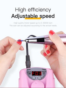 プレミアム静音ネイルポリッシングマシン 30000RPM ワイヤレス設計、プロ仕様充電式ドリル、スムーズな操作性 - Product Image 5