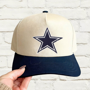 Topi Trucker Snapback Dallas Cowboys Vintage Desain Khusus Warna Navy Dua Nada - Product Image 2