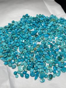 Lot de cabochons en turquoise d'Arizona véritable, formes variées, pierres précieuses en vrac pour la fabrication de bijoux, prix en gros - Product Image 2