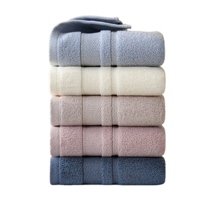 CCH Wholesale solid-color all-cotton <b>bath</b> <b>towels</b> and simple hotel supplies <b>sets</b> - Product Image 6