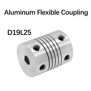 D19*L25 Flexible Coupling 5*5 5*8 8*8mm Aluminium Jaw CNC Stepper Motor Coupler Encoders OD 19x25mm For 3D Printer Engraver