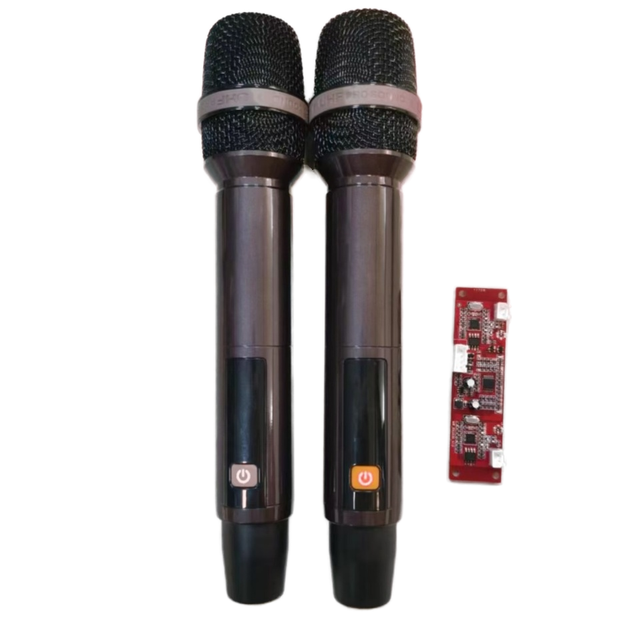 High Quality Rechargeable Type C Audio Processor Handheld Wireless Noise Cancelling Microphone for Karaoke & Conference Speech