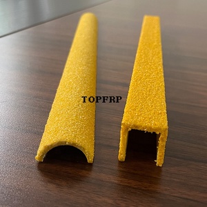 <b>Slip</b> Resistance FRP <b>Half</b> Round Grit Coated Ladder Rung Cover - Product Image 6