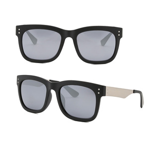 High Quality Polarized Acetate Metal Sunglasses Men Shade Custom Logo Luxury Square Frames Rectangle <strong>TAC</strong> Sun Glasses - Product Image 6