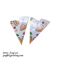 Support d'emballage de qualité alimentaire, pour papier kraft blanc, boite de présentation, Tortilla, pastilles à bulles, gaufrier, 1 pièce