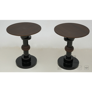 Popular Black and Brown Round High Bar <b>Stools</b> Chair Wood Modern Hotel Apartment <b>Office</b> Building Living Room <b>Stool</b> Round <b>Stool</b> - Product Image 1