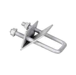 Pince et écrou à boulon en <span class=keywords><strong>U</strong></span> carré fixe galvanisé à chaud fabricants <span class=keywords><strong>de</strong></span> panneaux solaires en métal en acier fixations <span class=keywords><strong>de</strong></span> support photovoltaïque - Product Image 1