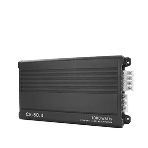 SuoerCK-80.4 1000w 12V 4 channel class ab car amplifier 10hz-30khz car amplifier