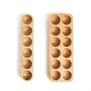 CNLF Support de rangement pour œufs et cailles <span class=keywords><strong>en</strong></span> <span class=keywords><strong>bois</strong></span> massif Boîte <span class=keywords><strong>à</strong></span> œufs <span class=keywords><strong>en</strong></span> <span class=keywords><strong>bois</strong></span> de style explosif pour un rangement pratique - Product Image 1
