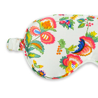 Masque de sommeil en satin double face personnalisé, confortable, respirant, imprimé floral, pour la mode et le sommeil