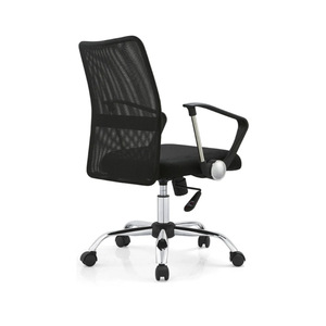 Office Chair Mesh Back Height Adjustable Black Swivel <b>Desk</b> Chair For Home Office <b>Study</b> Use - Product Image 4
