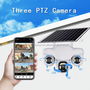 Shoocam Nhà Máy Trực Tiếp CCTV Hai Cách Âm Thanh Không Thấm Nước Điều Khiển Từ Xa 3 Ống Kính V380 Pro Wifi/4G Năng Lượng Mặt Trời Điện PTZ IP Camera An Ninh - Product Image 6