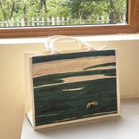 Sac fourre-tout en toile Chang Yu pour peinture à l'huile, grande capacité, trois sangles, fermeture éclair, couleur unie, écologique, pour femme, idéal pour les trajets quotidiens