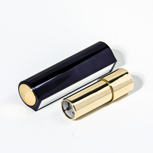 Sang Trọng Tùy Chỉnh Vòng Màu Đen Vàng Rỗng Trường Hợp Son Môi Nhựa Son Môi Ống Với Gương Và Hình Dạng Nút - Product Image 4