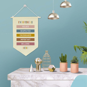 Drapeau inspirant pour <span class=keywords><strong>la</strong></span> santé mentale, décoration murale triangulaire, 30*45cm, polyester, Chine - Product Image 3