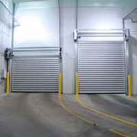 Portes industrielles enroulables en métal coupe-vent, portes rapides en spirale en aluminium sur mesure