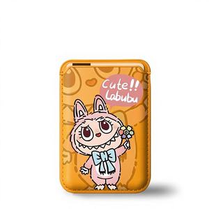 Étui de carte magnétique en PU de dessin animé mignon Compatible avec l'étui de téléphone 16 Pro Conception personnalisée Léger et frais Court Unisexe - Product Image 4