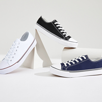 Nouvelle collection : Espadrilles plateforme en toile vulcanisées à lacets, personnalisables, à prix abordable pour femmes et hommes