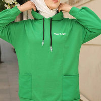 Ensemble de sport personnalisé pour femmes musulmanes – Tissu respirant, coupe régulière, haut de sport à manches longues, modeste, grandes tailles, uni, léger