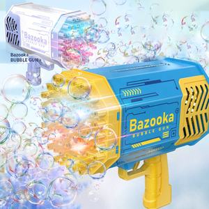 Chengji Light Automatic Bubble Blower Maker Gun Kids Toy Juquetes Bubble Gun Rocket Bazooka Launcher Bubble Machine Guns 69