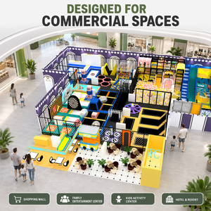Parque Infantil Interior Comercial Ultra Moderno para Niños con Piscina de Pelotas, Tobogán, Trampolín, Estructura de Escalada y Zona de Juegos - Product Image 1