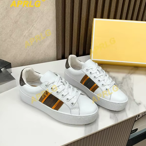 Nouvelles chaussures décontractées polyvalentes en cuir de vachette respirantes à lacets en maille pour femme M-K 2025, semelle épaisse, idéales pour l'été et l'hiver - Product Image 3