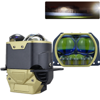 Projecteur Bi-LED carré étanche IP67 12V 200W 82000Lm pour kit de phare de moto, ATV, UTV, tout-terrain