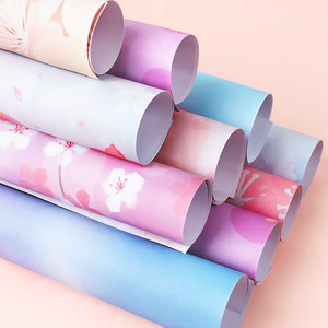 Papel de Cartulina de Color con Diseño de Flores de Cerezo A4, Impresión Offset a una Cara, Papel para Manualidades de Jardín de Infancia, Origami, Venta al por Mayor - Product Image 1
