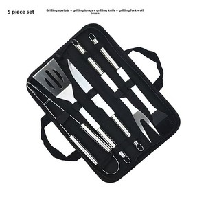 Ensemble d'accessoires pour <span class=keywords><strong>barbecue</strong></span> en acier inoxydable, outils de <span class=keywords><strong>barbecue</strong></span>, <span class=keywords><strong>kit</strong></span> d'accessoires de grillade avec sac de transport pour le camping et les barbecues en plein air - Product Image 6