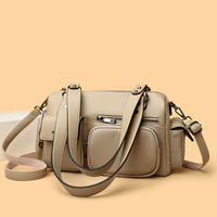 Nouveau sac à main décontracté pour femme, sac à bandoulière, sac de luxe portable à porter sous le bras, sacs à main tendance avec chaînes, fermeture éclair, toutes saisons
