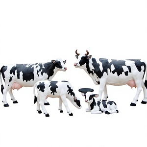 Escultura <span class=keywords><strong>de</strong></span> Vaca <span class=keywords><strong>de</strong></span> Fibra <span class=keywords><strong>de</strong></span> Vidrio <span class=keywords><strong>de</strong></span> Tamaño Real - Pieza Ornamental para Paisajes, Exhibición <span class=keywords><strong>de</strong></span> Animales Grandes, Áreas Escénicas al Aire Libre, China Continental - Product Image 2