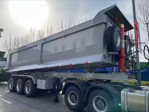 รถพ่วงกึ่งพ่วงแบบเทท้ายด้วยตัวเอง 60 ตัน 3 เพลา พร้อมแม่แรงไฮดรอลิก - Product Image 4