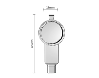 Clé USB rotative en métal de qualité supérieure, double interface USB Type C et USB A, OTG, coffret cadeau pour cadeaux d'entreprise