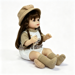 Customized Vinyl Silicone Pose Able Baby <b>Doll</b> Kids Pretend <b>Play</b> Nurturing <b>Doll</b> Fashion Dress <b>Doll</b> for Girls PP Cotton Filled - Product Image 2