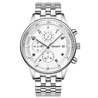 Montre Homme Style Haut de Gamme Business Décontractée Lumineuse Luxe Étanche Acier Inoxydable Quartz