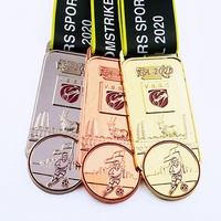 Écusson de médaille de Football en ligne, personnalisables, OEM, vente en gros, écusson, produit importé du japon